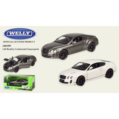 Автомодель Welly Bentley Continental Supersports в ассортименте 24018W