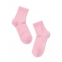 Бавовняні шкарпетки Conte CLASS Lycra світло-рожеві р. 22 7С-38СП