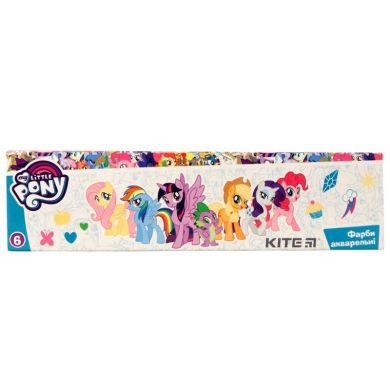 Фарби акварельні в картонній упаковці Kite My Little Pony 6 кольорів LP19-040