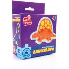 Игра развивающая пазлы магнитные Динозавры Vladi Toys VT1733-01