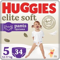 Huggies pant трусики-підгузки Elite Soft Pants 5 34x2 5029053549354 2659731