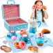 Игровой набор для пикника с корзиной Кофейный набор, синий XIE SHENG TOYS 9060A