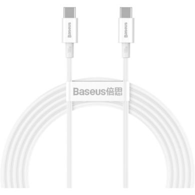 Кабель Baseus Type-C/Type-C 100W 1m CATYS-B02 белый
