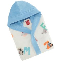 Халат детский ALFABETO, JUNIOR 2, р. 111-120, голубой 19446/AJ00