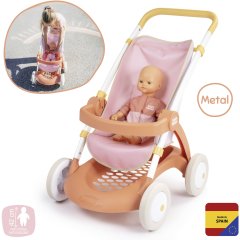 Коляска для куклы Baby Nurse Терракотовая пудра. Прогулка с корзиной, 18 мес.+ 7600254024