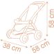 Коляска для ляльки Baby Nurse Теракотова пудра. Прогулянка, з корзиною, 18 міс.+ 7600254024