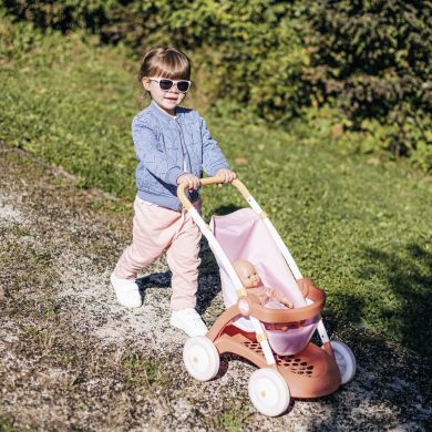 Коляска для ляльки Baby Nurse Теракотова пудра. Прогулянка, з корзиною, 18 міс.+ 7600254024