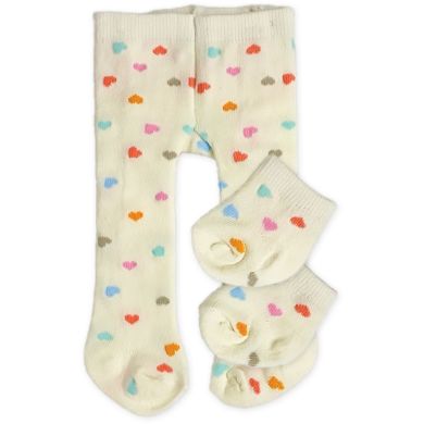 Комплект колготки+носки, молочный, на игрушку высотой 28-35 см Heless 5751