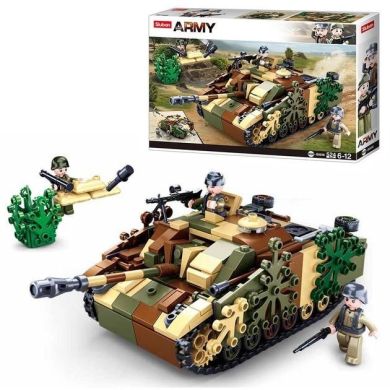 Конструктор SLUBAN M38-B0858 Army: Танк, 524 деталей