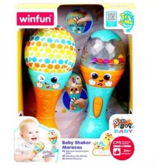 Маракаси 2 шт., брязкальце, світло, бат WinFun 240803-NI