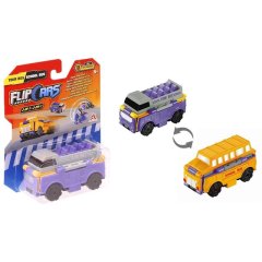 Машинка-трансформер Flip Cars 2в1 Туристичний і шкільний автобус EU463875-10