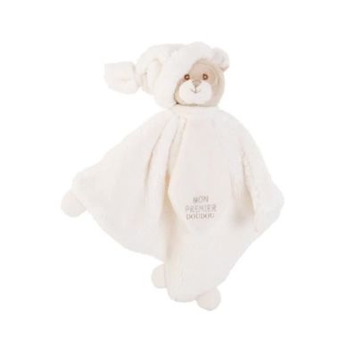М'яка іграшка Bukowski (Буковскі) Ведмедик комфортер-ковдра, 30 см, білий 7340031374460, Білий
