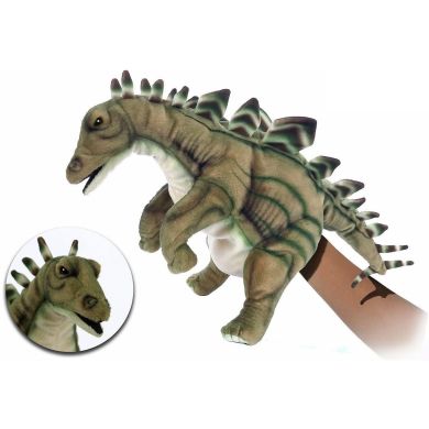 М'яка іграшка лялька-рукавичка Hansa Puppet Стегозавр 40 см 7747