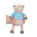М'яка іграшка Same Toy Свинка в сорочці, 35 см THT715
