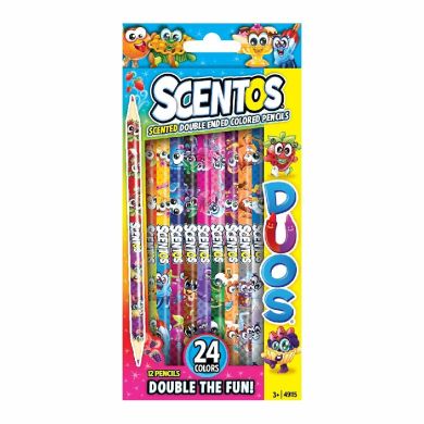 Набір ароматних олівців Scentos Подвійні веселощі 12 штук 49115