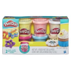 Набір пластиліну Play-Doh 6 банок з конфетті B3423