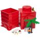 Одноточечный красный контейнер для хранения Х1 Lego 40011730