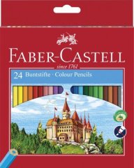 Карандаши цветные Faber-Castell 24 цвета картонная коробка 5515