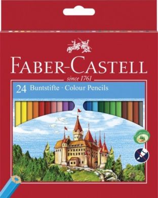 Олівці кольорові Faber-Castell 24 кольору картонна коробка 5515