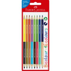 Карандаши цветные Faber-Castell Set Bicolour, 8 двухсторонних карандашей = 16 цветов 1189005