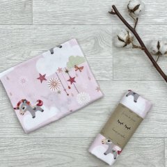 Пеленка фланель Единорог на розовом Msonya 4665255