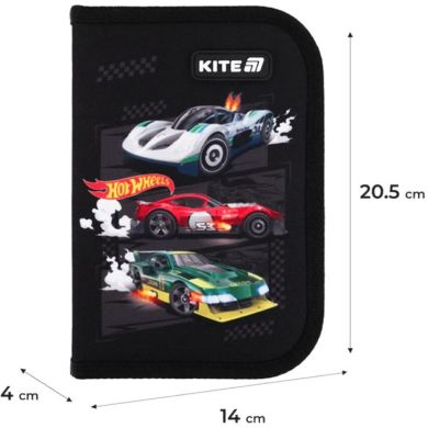 Пенал Kite 1 відділення, 2 відвороти, з наповненням 622H-1 HW