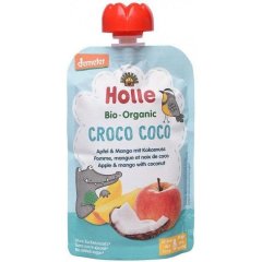 Пюре Holle органічне «Croco Coco» з яблуком, манго та кокосом з 8 місяців 100 г, 45291 7640161877023