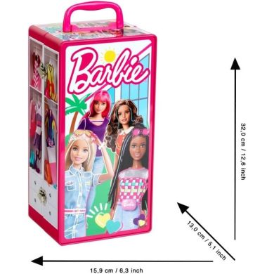 Раскладной шкаф для кукол BARBIE с полками и плечиками для одежды, Klein5801
