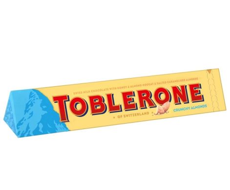 Шоколад Toblerone Молочный с хрустящим миндалем 100 г 7622300710613