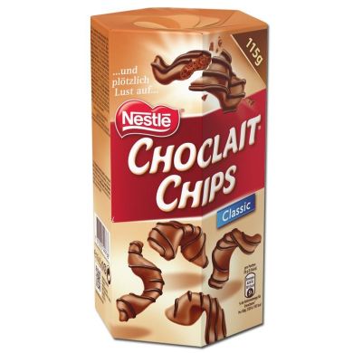 Шоколадные чипсы Nestle Original в молочном шоколаде 115 г 183655