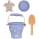 Силиконовый пляжный набор с ведром, лопатой, ситом и 1 формой Черепаха Swim Essentials 2024SE1669