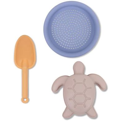 Силиконовый пляжный набор с ведром, лопатой, ситом и 1 формой Черепаха Swim Essentials 2024SE1669