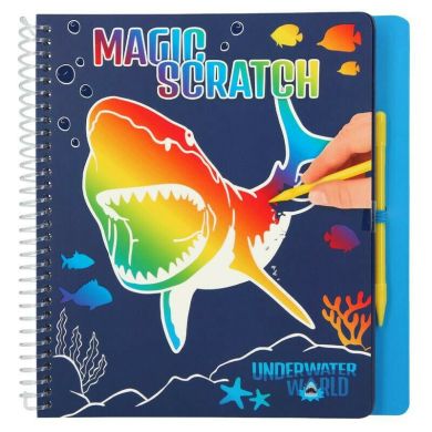 Скретчбук Dino World Magic Scratch Underwater 411079