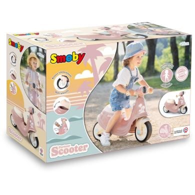 Скутер, розовая пудра, 65x34x48 см, 18 мес. + SMOBY TOYS 721008