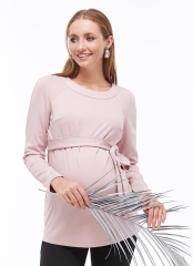 Туніка для вагітних Yula mama S Рожевий Meredith