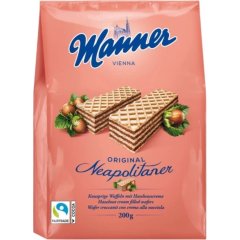 Вафли Manner Original Neapolitan с ореховым кремом 200 г 9000331627229