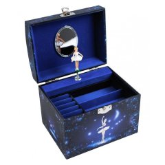 Велика музична шкатулка для ювелірних виробів Star Dancer Midnight Blue Trousselier S90070