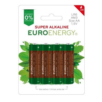 Батарейка Euroenergy Super Alkaline AA LR6 1 шт LR6-SP4