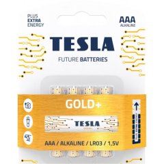 Батарейка Tesla Battery Alkaine AAА 1.5V/4PCS Gold 4 шт. 8594183392264