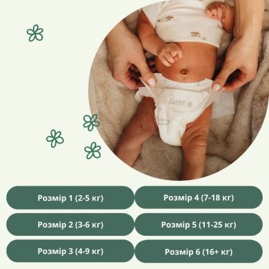 Детские подгузники BioEmbrace ТМ ECO BY NATY, размер 2 (3-6 кг), 33шт. в упаковке 7330933000208