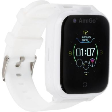 Детские часы с видеозвонком AmiGo GO006 GPS 4G WIFI White 849559