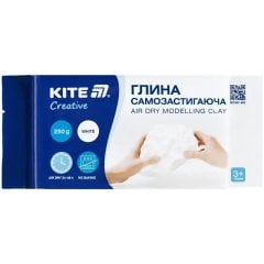 Глина самозастигаюча Kite Creative, біла, 250 гр K-292
