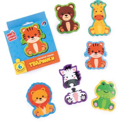 Игра развивающая пазлы магнитные Животные Vladi Toys VT1733-04