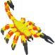 Іграшка Klixx Creaturez Fidget Скорпіон жовто-червоний Zing