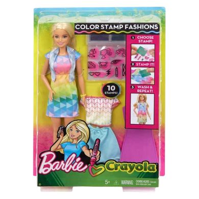 Набір з лялькою Barbie Барбі Веселі наклейки серії Crayola FRP05