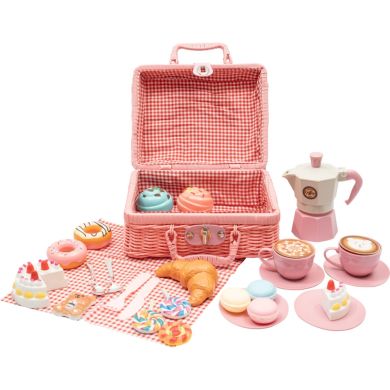 Игровой набор для пикника с корзиной Кофейный набор XIE SHENG TOYS 9090B