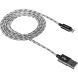 Кабель Canyon Lightning USB for Apple 1 м, dark gray (Braided metallic shell cable) CNE-CFI3DG