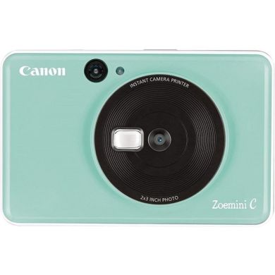 Камера миттєвого друку Canon Zoemini C Mint Green + 30 аркушів Zink PhotoPaper 3884C032