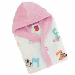 Халат детский ALFABETO, JUNIOR 2, р. 111-120, розовый 19446/AJ00