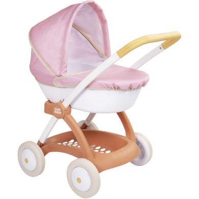 Коляска для ляльки Baby Nurse Теракотова пудра, люлька з корзиною, 18 міс.+ 7600254124